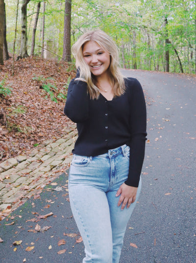 Lakyn Black Knit Cardigan