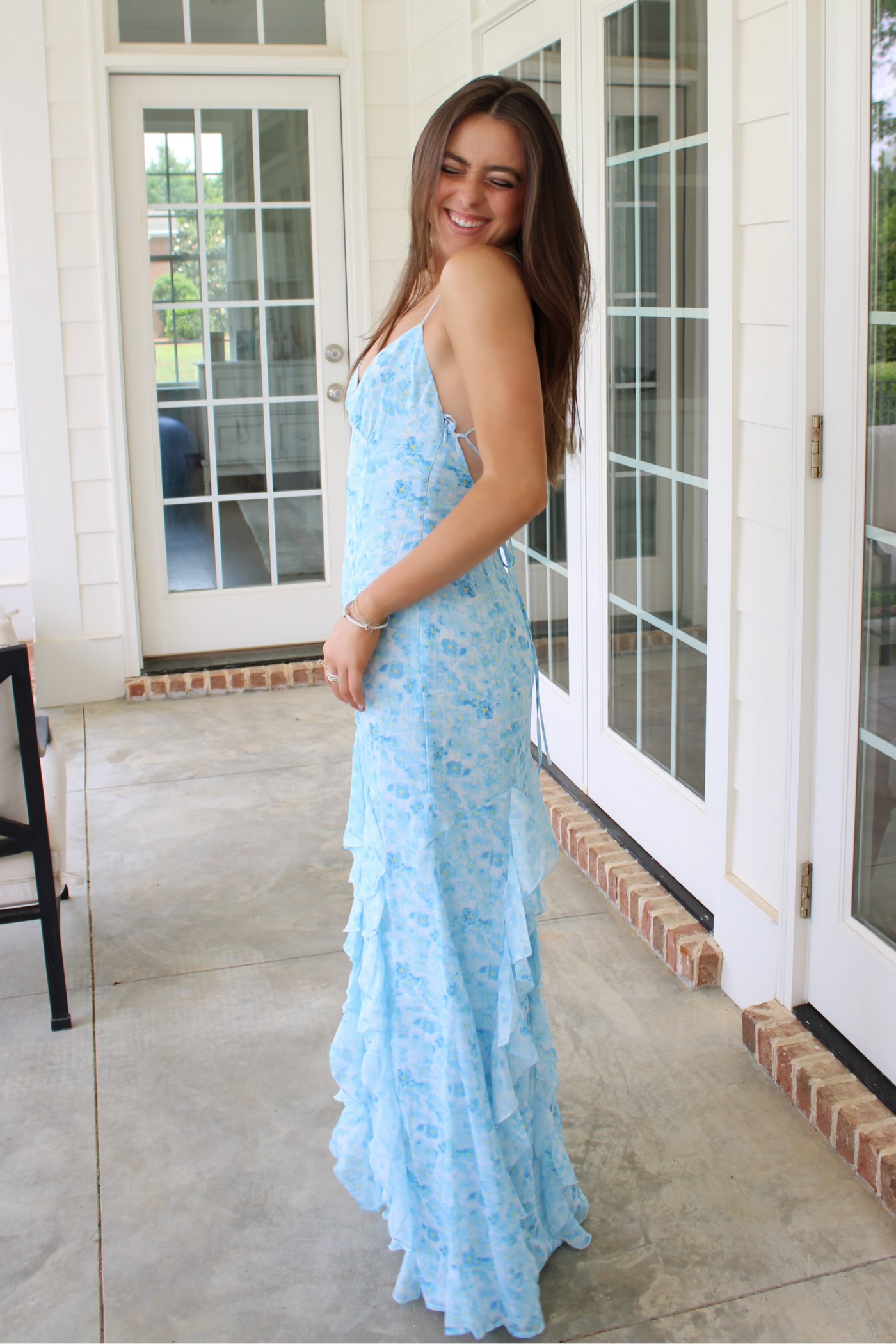Luana Ruffle Maxi Dress