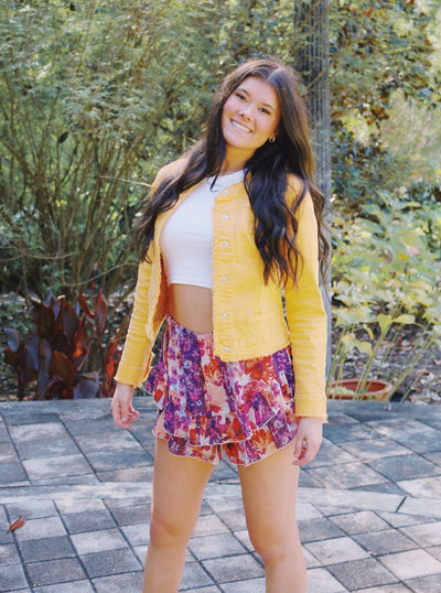 Frilly Floral Skort