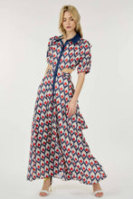 Load image into Gallery viewer, Navy Print Maxi Dress
