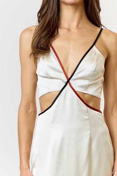 Contrast Game Day Midi Dress