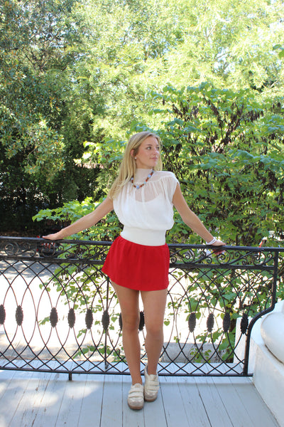 Andie Sheer Top - White