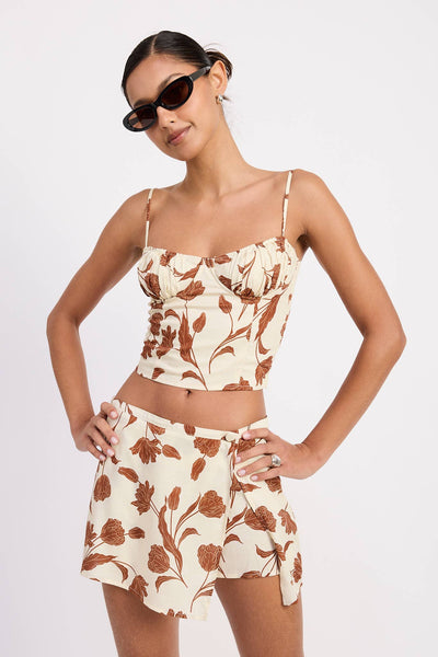 Sallie Floral Crop Top