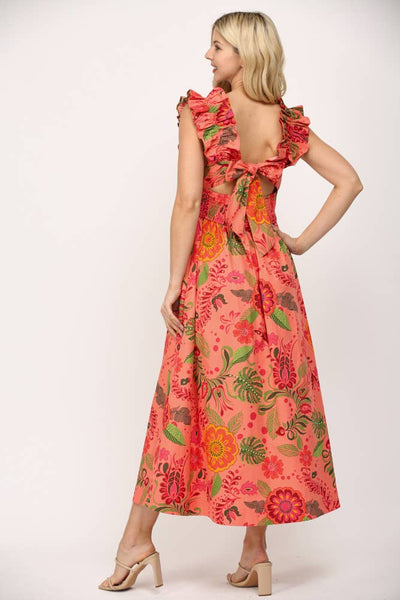 Eva Ruffled Maxi Dress