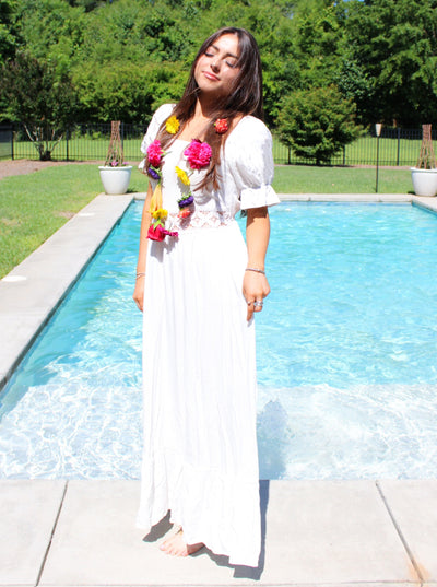 Flower Girl Midi Dress