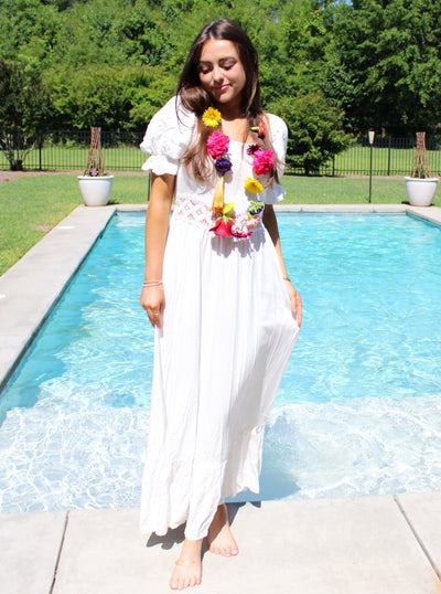 Flower Girl Midi Dress