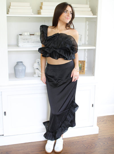 Palazzo Ruffle Skirt Set