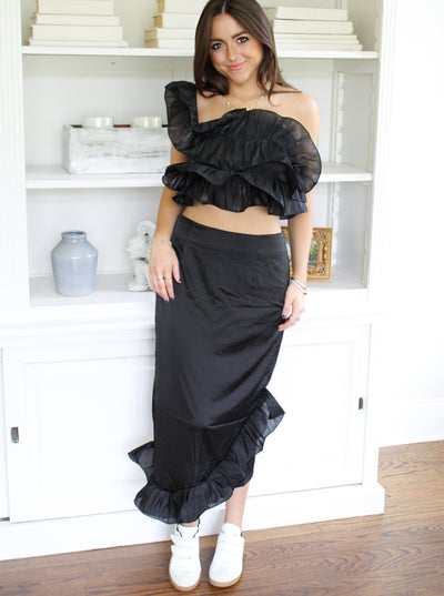 Palazzo Ruffle Skirt Set