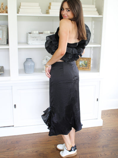 Palazzo Ruffle Skirt Set