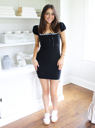 Ginger Puff Sleeve Mini Dress