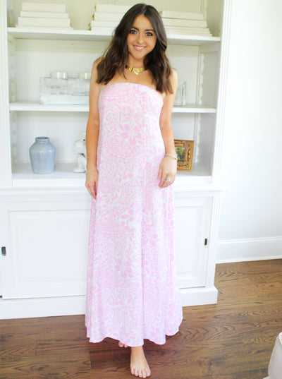Baby Pink Maxi Dress