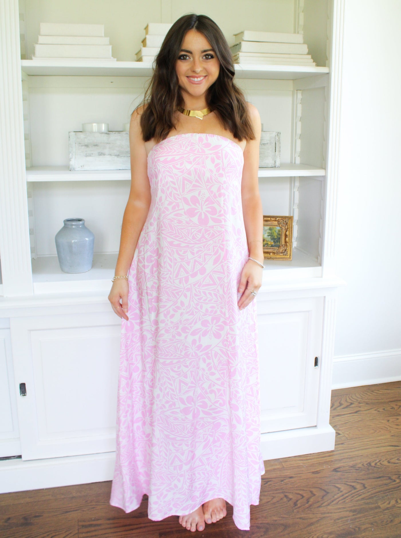 Baby Pink Maxi Dress