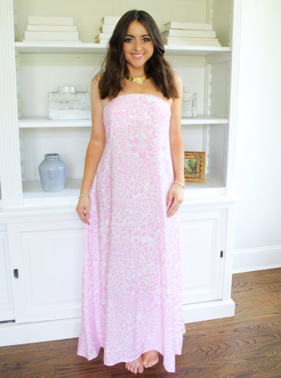 Baby Pink Maxi Dress