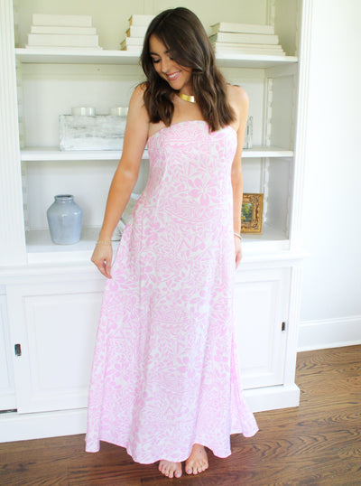 Baby Pink Maxi Dress