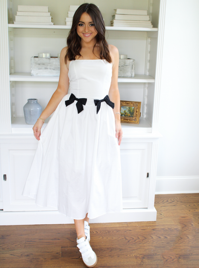 Dreamer Bow Midi-Dress