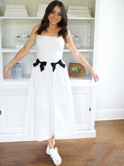 Dreamer Bow Midi-Dress