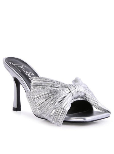Wonderbuz Bow Heels (Silver)