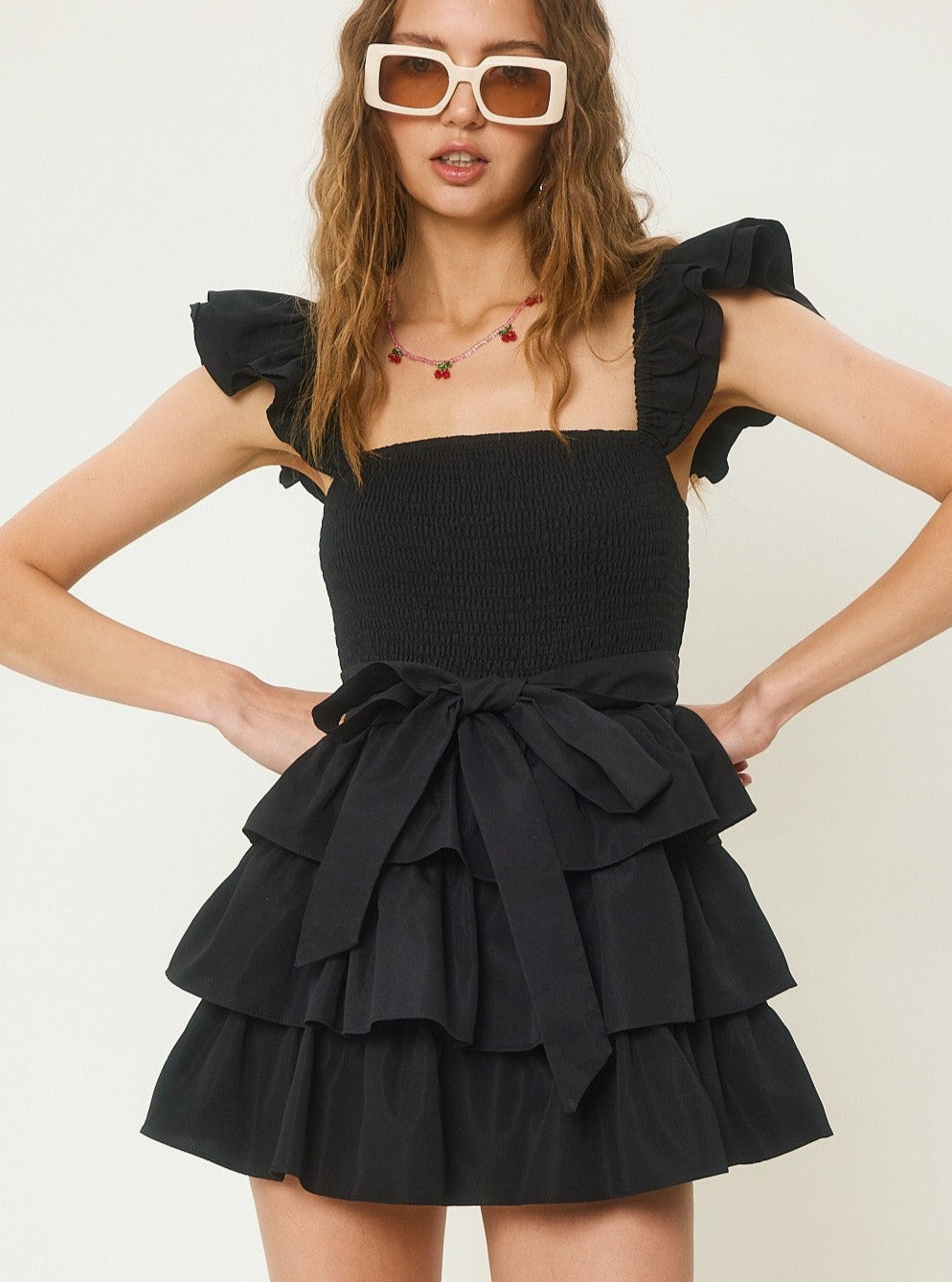 Selena Ruffle Tiered Romper