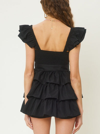 Selena Ruffle Tiered Romper
