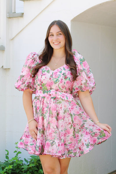 Olivia Belted Mini Dress