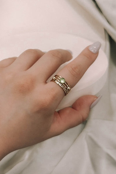 Light Green Adjustable Ring
