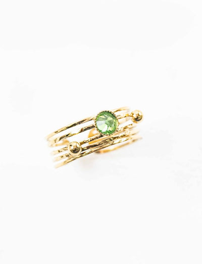 Light Green Adjustable Ring