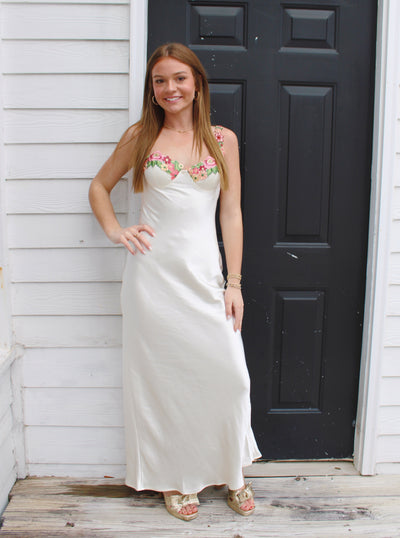 Katia Floral Bustier Gown