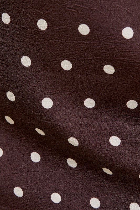 Latte Polka Dot Skirt Set
