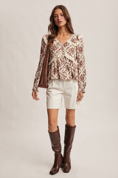 Alivia Floral Peplum Top