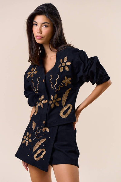 Victoria Embroidered Top