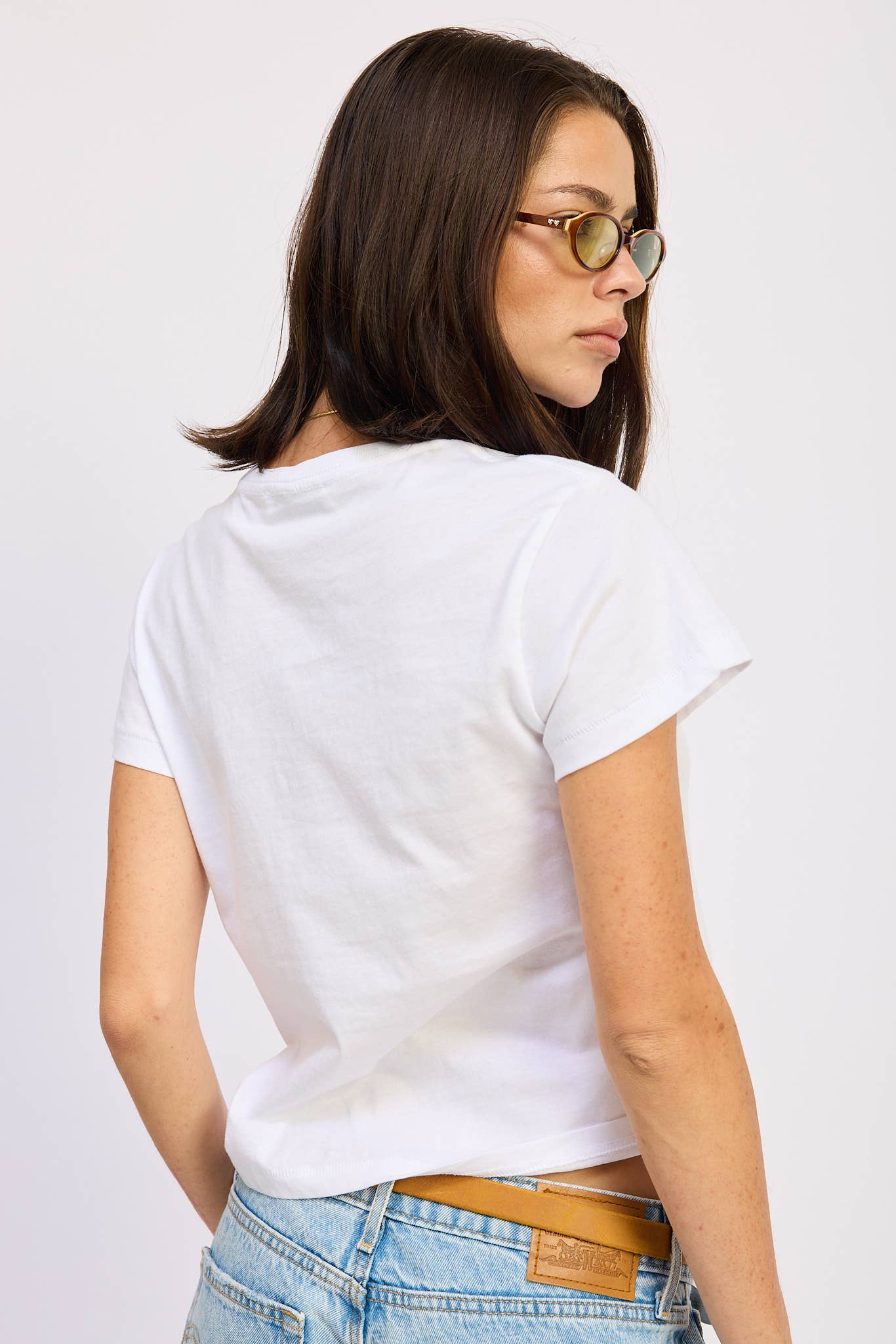 Martini Embroidered Baby Tee