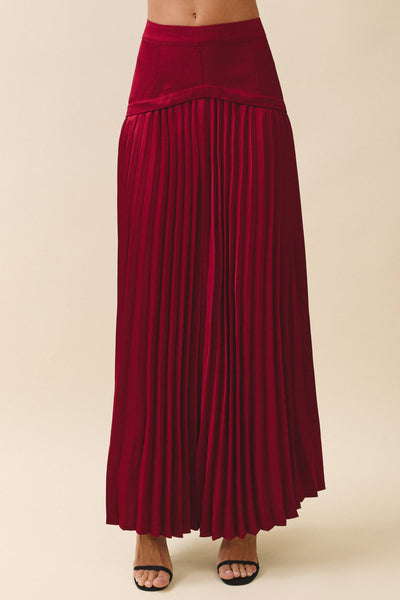 Marissa Pleated Maxi Skirt