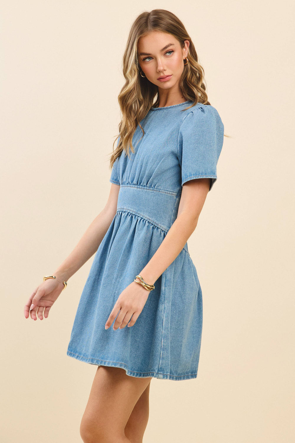 knee length dresses for ladies Audrey Satin Mini Dress