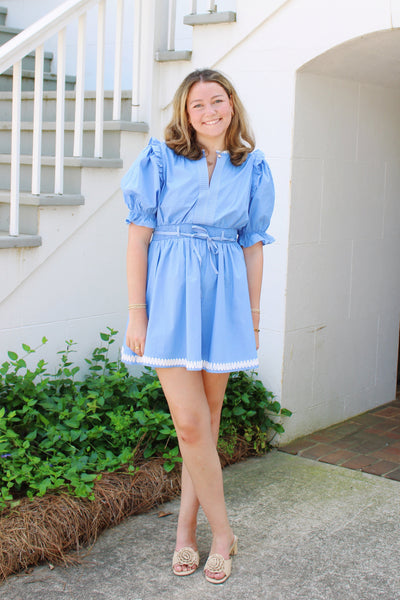 Poppy Coastal Blue Dress