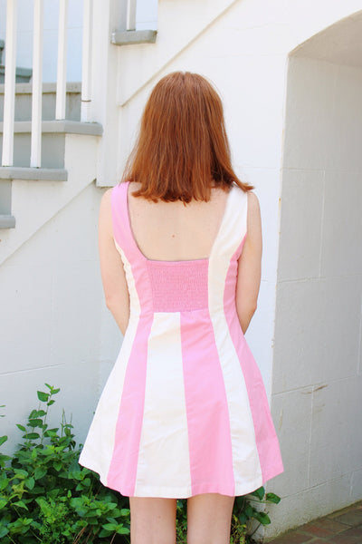 Ava Striped Mini Dress