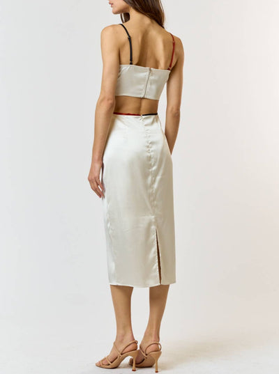 Contrast Game Day Midi Dress