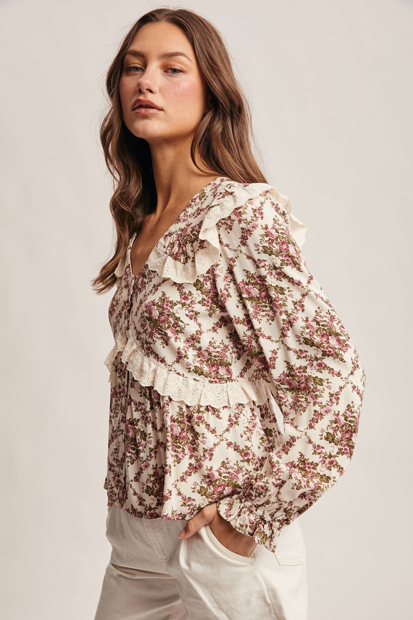 Alivia Floral Peplum Top