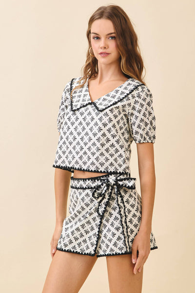 Athena Printed Top