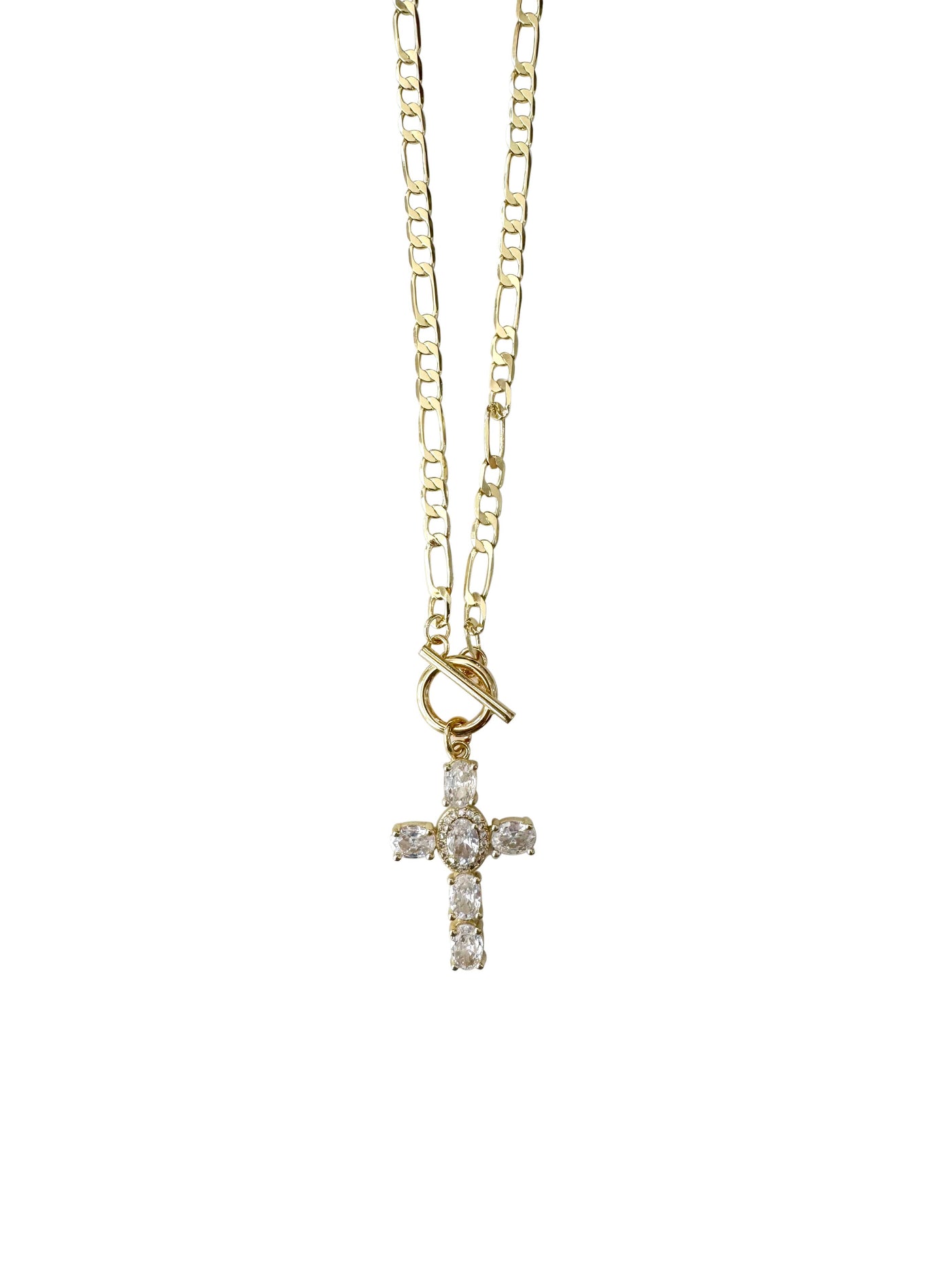 Emery Cross Charm Necklace