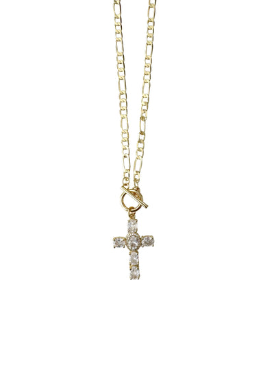 Emery Cross Charm Necklace
