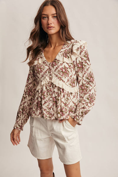 Alivia Floral Peplum Top