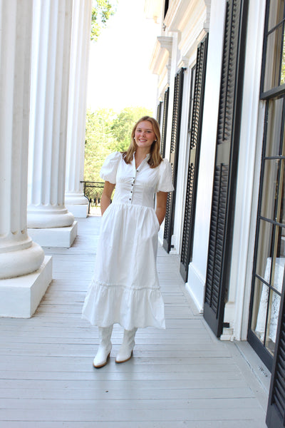 Natalia Button Down Midi Dress
