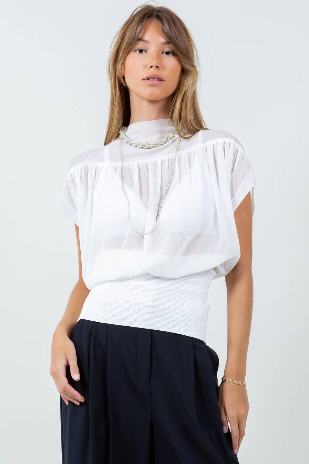 Andie Sheer Top - White