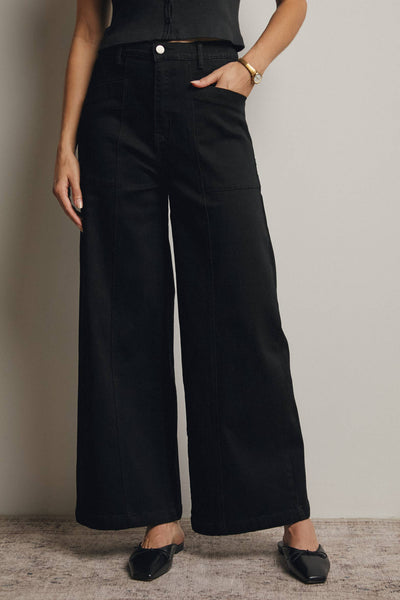 Buckeye Black Wide-Leg Jeans