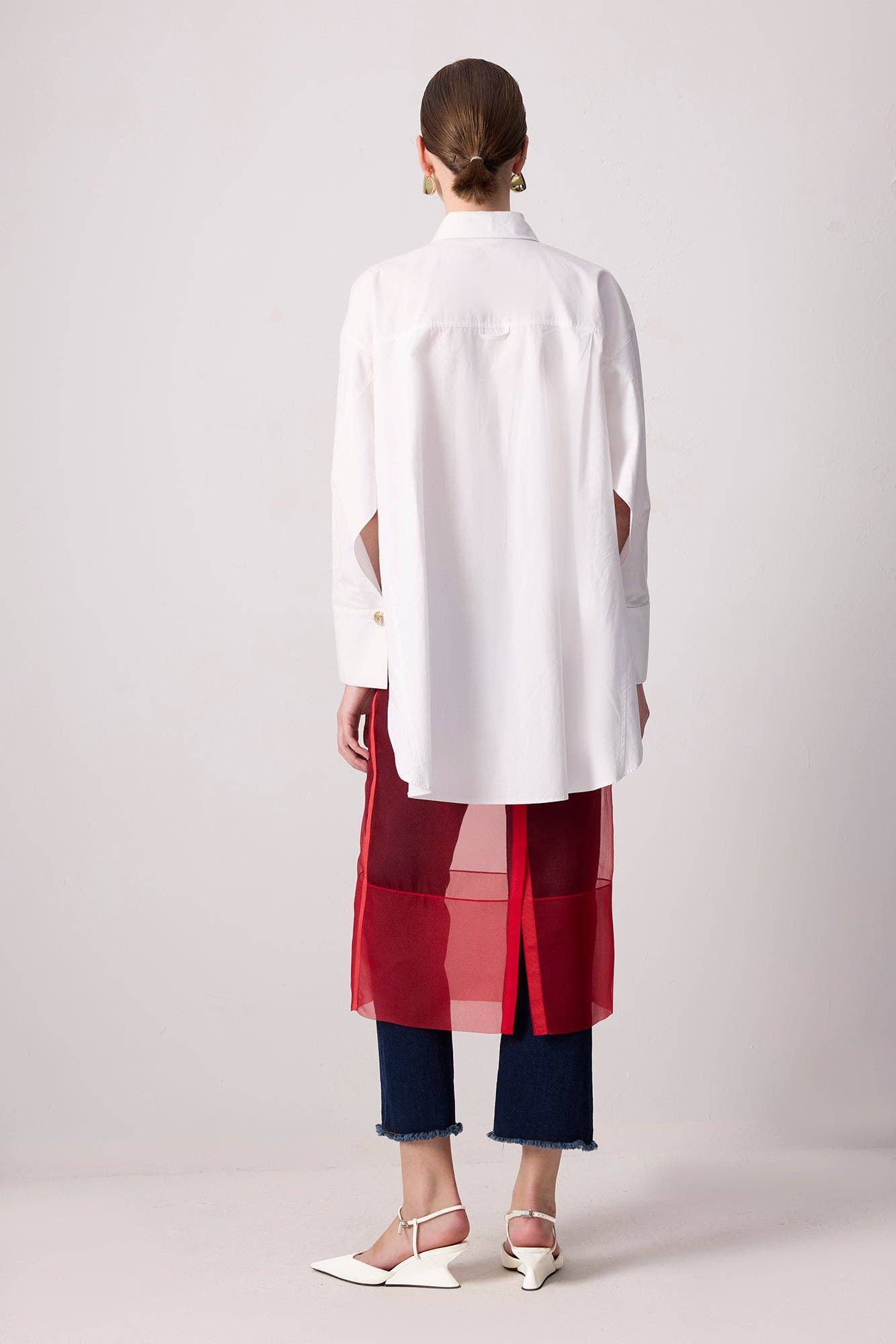 Sheer Organza Overlay Skirt