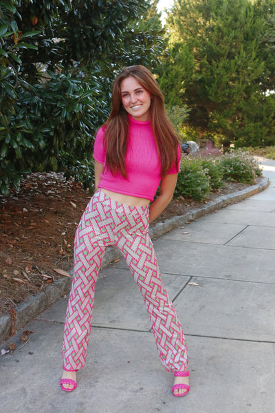 On A Good Note Printed Pants