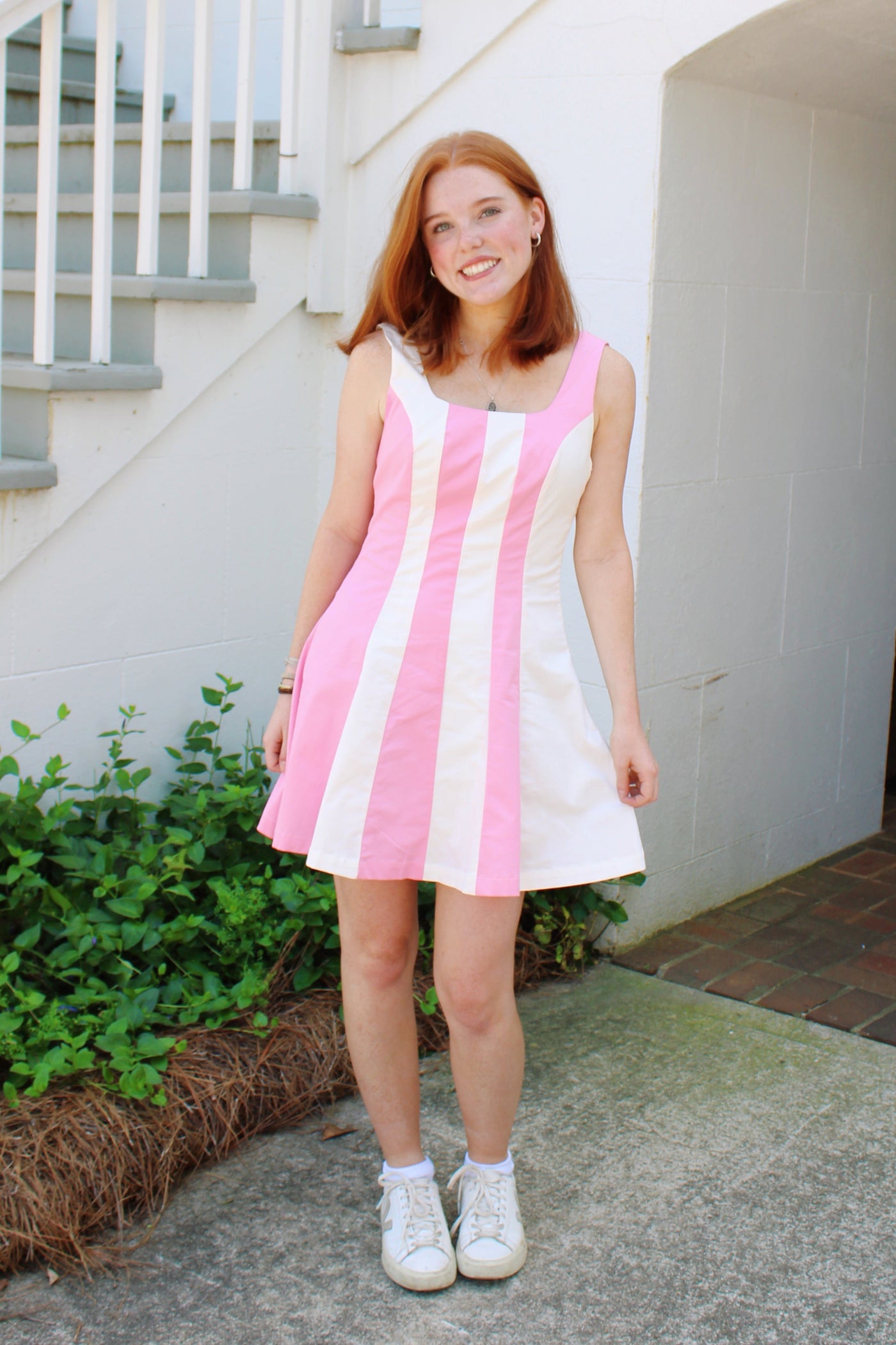 Ava Striped Mini Dress