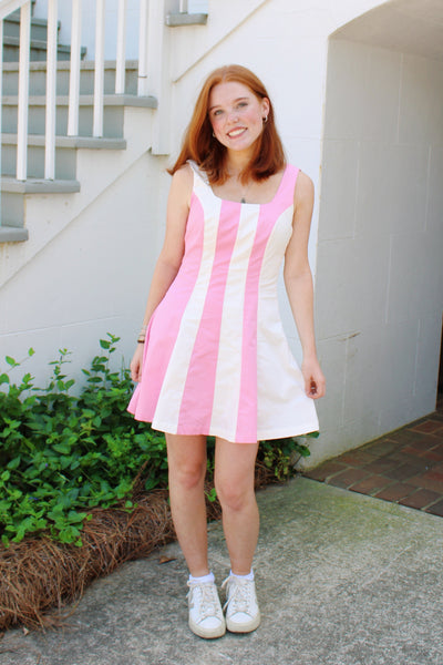 Ava Striped Mini Dress