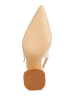 Load image into Gallery viewer, Nougat Flared Heel Party Sandals
