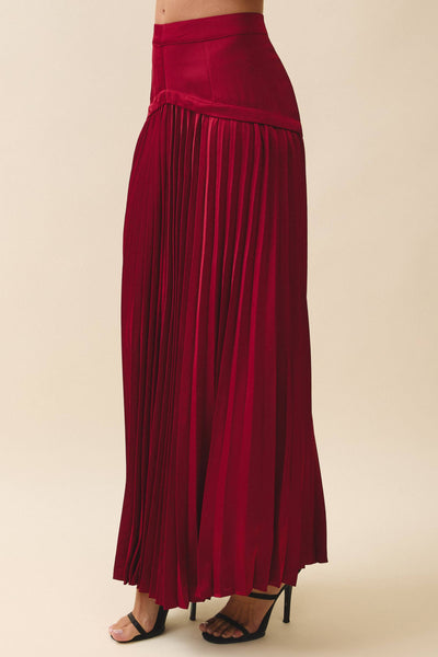 Marissa Pleated Maxi Skirt